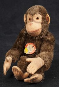 Steiff Jocko Monkey Jointed Plush German Mohair Stuffed Animal